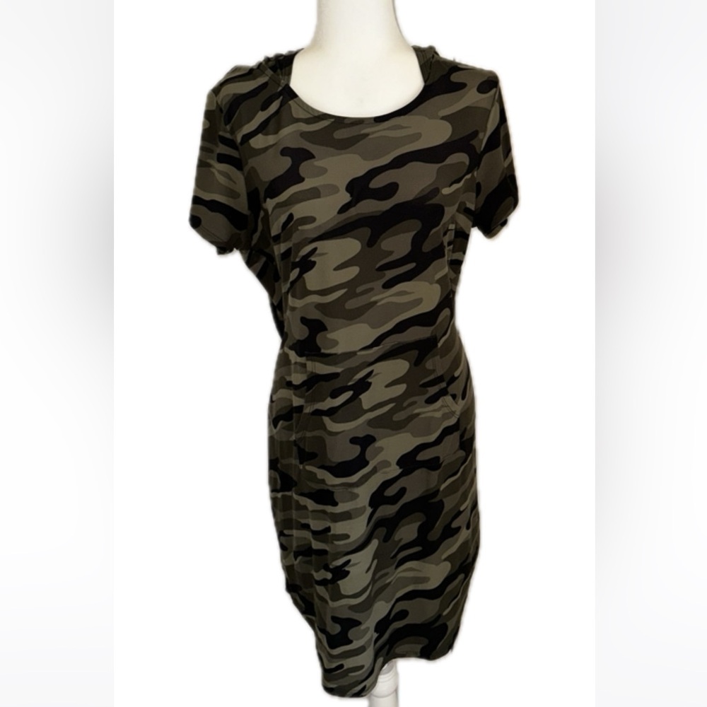 Green Camouflage Hoodie Dress size 1X